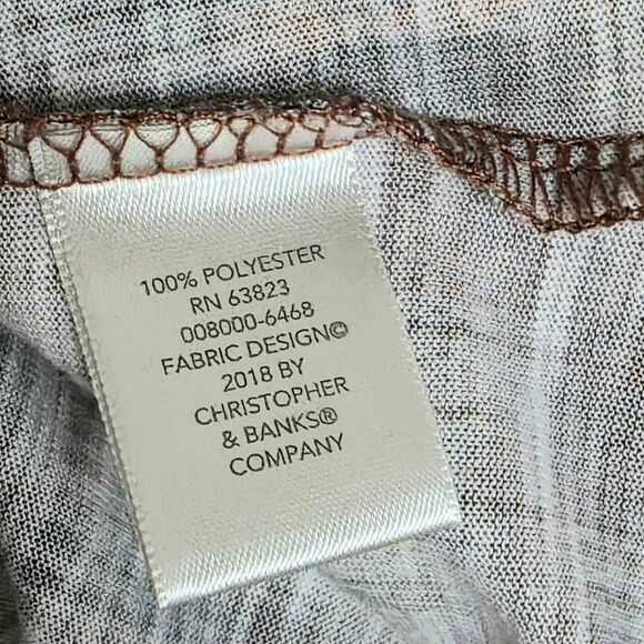 Christopher & Banks Abstract Print Tunic Top Women’s M - Picture 6 of 7